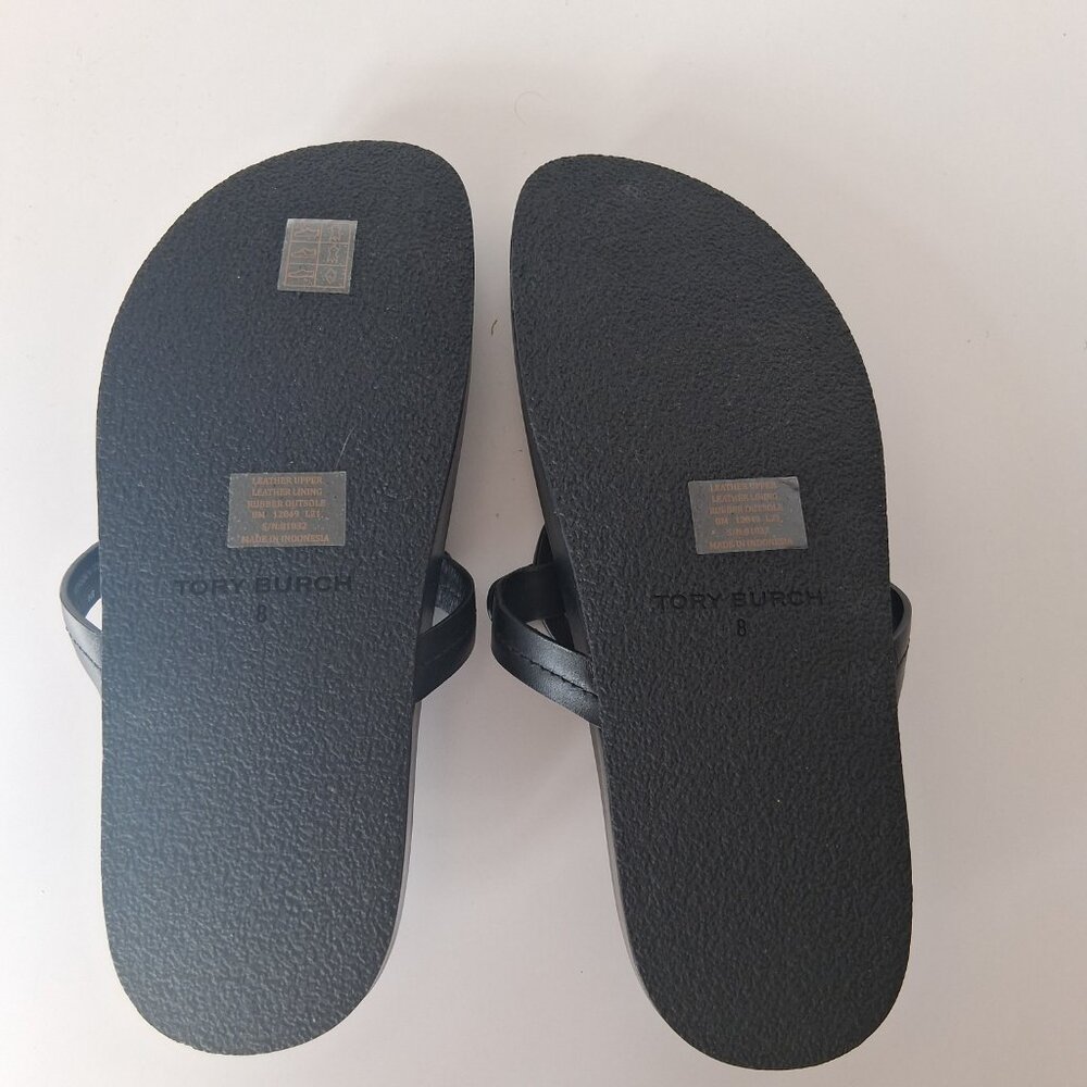 Tory Burch Miller Cloud Calf Leather Sandals Size 8 - Picture 5 of 9